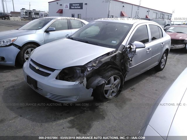 1G1AF5F52A7238453 - 2010 CHEVROLET COBALT 2LT SILVER photo 2