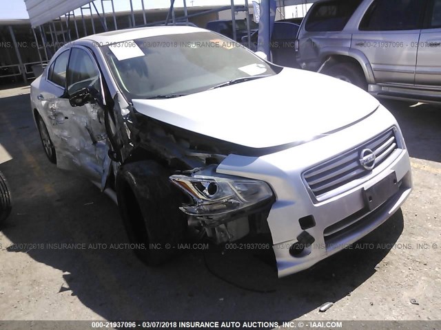 1N4AA5AP3DC838396 - 2013 NISSAN MAXIMA S/SV SILVER photo 1