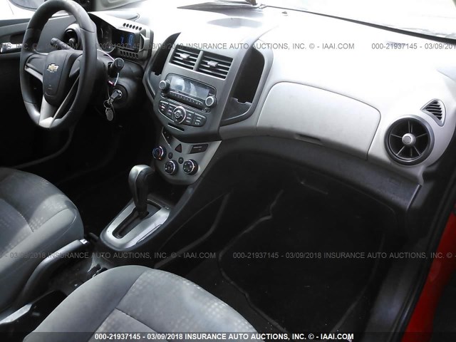 1G1JA6SH4C4122227 - 2012 CHEVROLET SONIC LS 橙色 照片 5