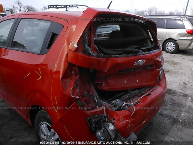 1G1JA6SH4C4122227 - 2012 CHEVROLET SONIC LS 橙色 照片 6