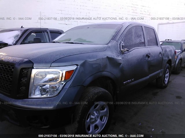 1N6AA1EJ5HN542506 - 2017 NISSAN TITAN S GRAY photo 6