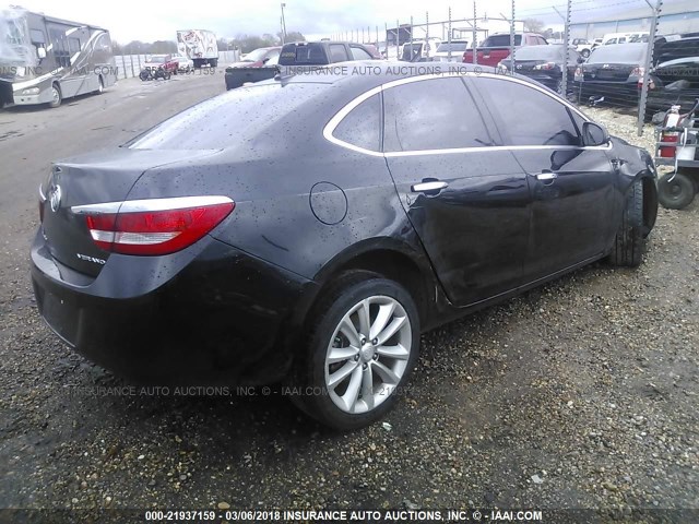 1G4PP5SK3C4170593 - 2012 BUICK VERANO BLACK photo 4