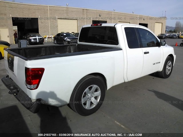 1N6AA06A96N546130 - 2006 NISSAN TITAN XE/SE/LE WHITE photo 4