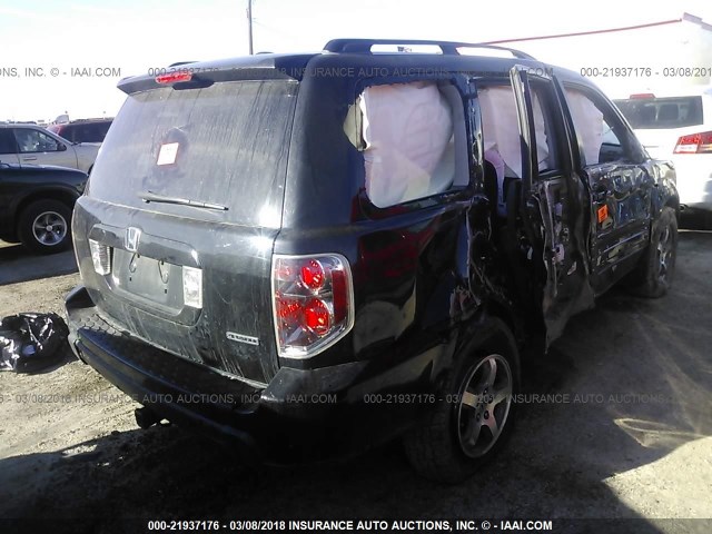 5FNYF18558B007871 - 2008 HONDA PILOT EXL BLACK photo 4