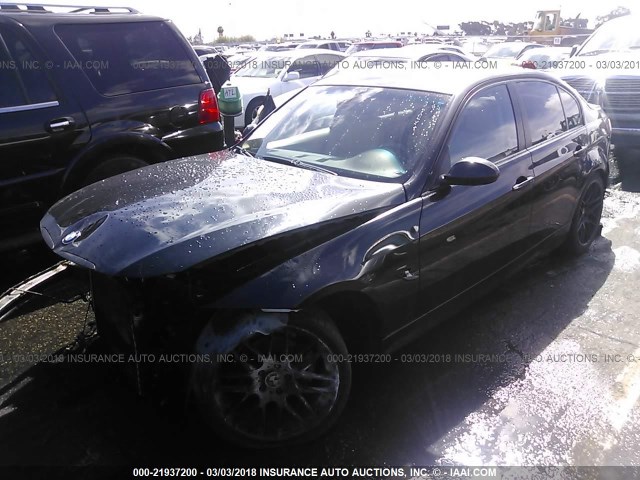 WBAVC53577FZ70126 - 2007 BMW 328 I SULEV BLACK photo 2