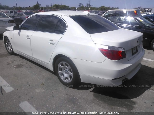 WBANA53534B852535 - 2004 BMW 525 I WHITE photo 3