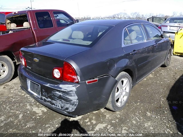 1G1ZC5EB4A4161265 - 2010 CHEVROLET MALIBU 1LT 灰色 照片 4