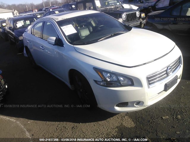 1N4AA5AP3EC905600 - 2014 NISSAN MAXIMA S/SV WHITE photo 1