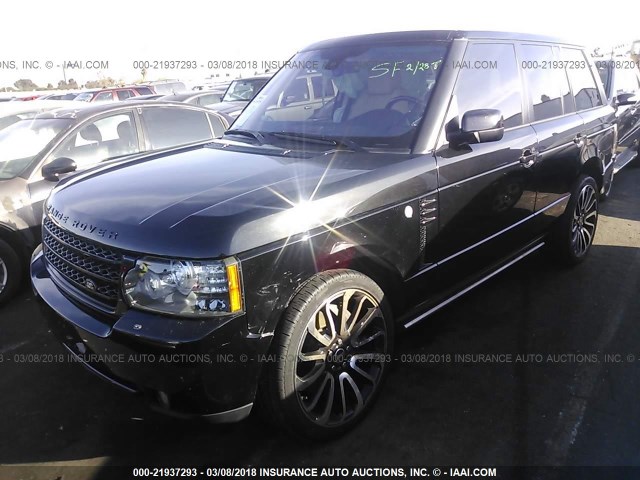 SALMP1E41AA316106 - 2010 LAND ROVER RANGE ROVER AUTOBIOGRAPHY BLACK photo 2