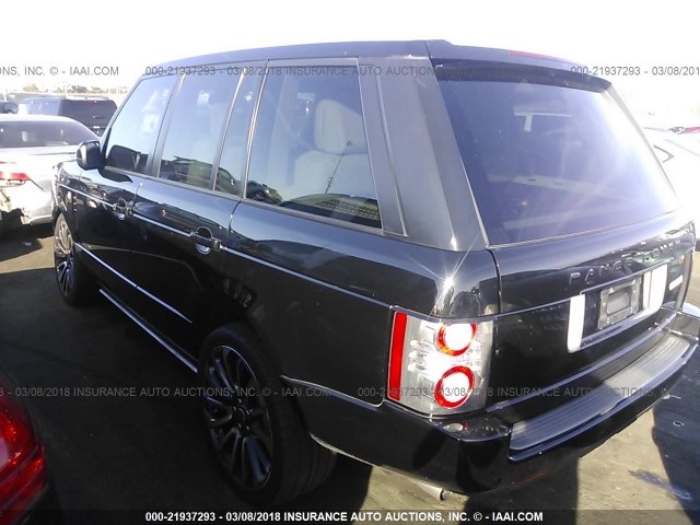 SALMP1E41AA316106 - 2010 LAND ROVER RANGE ROVER AUTOBIOGRAPHY BLACK photo 3