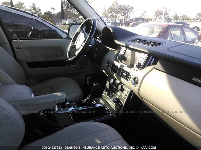 SALMP1E41AA316106 - 2010 LAND ROVER RANGE ROVER AUTOBIOGRAPHY BLACK photo 5