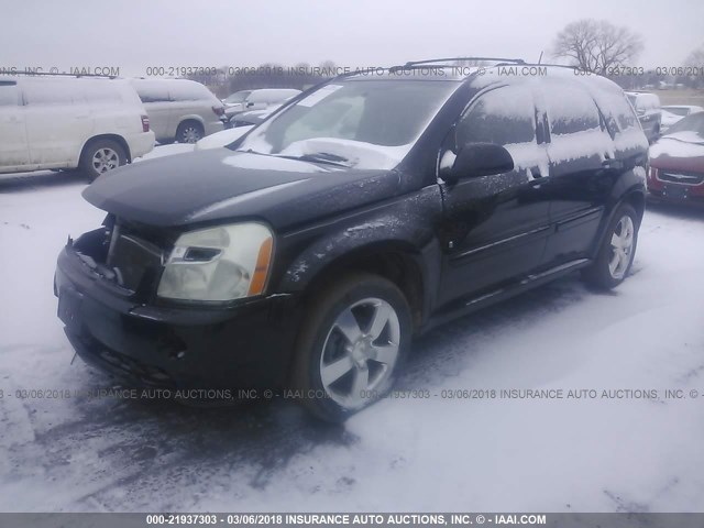 2CNDL737986026458 - 2008 CHEVROLET EQUINOX SPORT BLACK photo 2