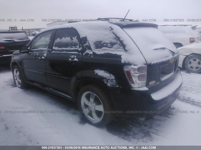 2CNDL737986026458 - 2008 CHEVROLET EQUINOX SPORT BLACK photo 3