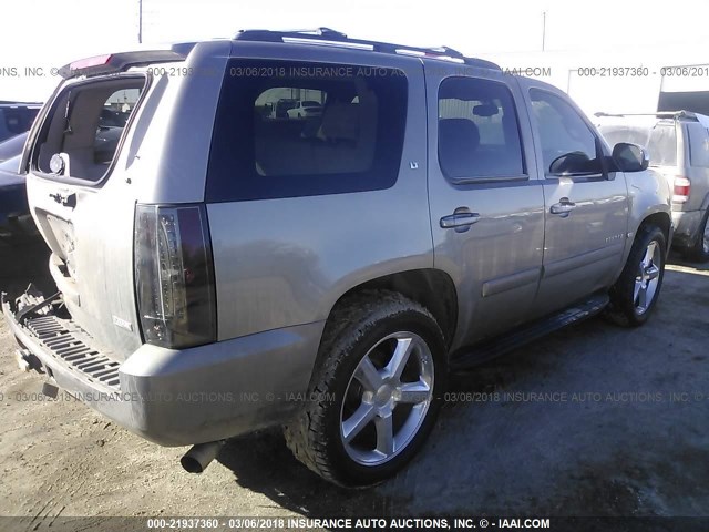 1GNFC13027R302034 - 2007 CHEVROLET TAHOE C1500 SILVER photo 4