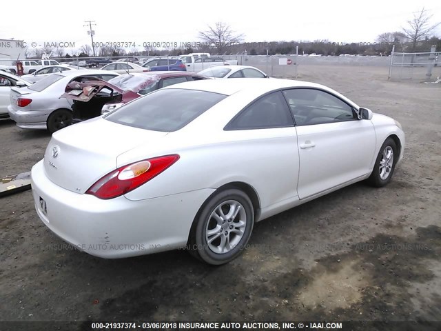 4T1CE38P96U567998 - 2006 TOYOTA CAMRY SOLARA SE/SLE WHITE photo 4