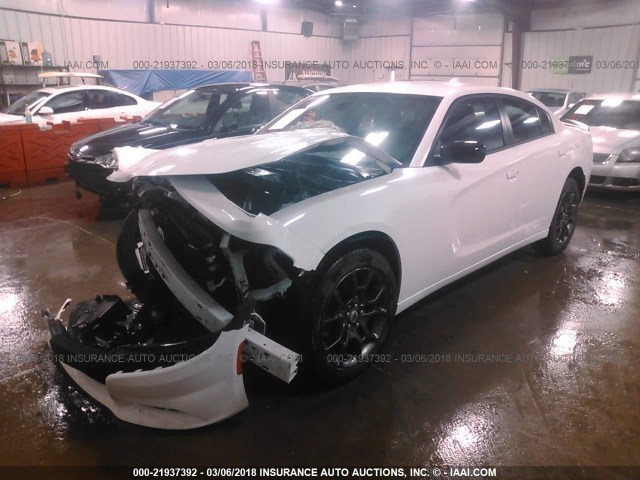 2C3CDXJG9JH158781 - 2018 DODGE CHARGER GT WHITE photo 2