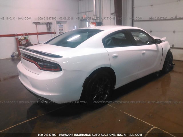 2C3CDXJG9JH158781 - 2018 DODGE CHARGER GT WHITE photo 4