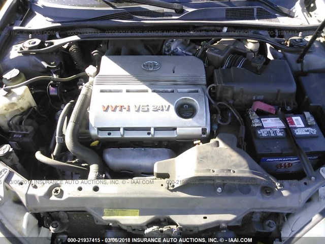 4T1BF30K05U618411 - 2005 TOYOTA CAMRY LE/XLE/SE GRAY photo 10