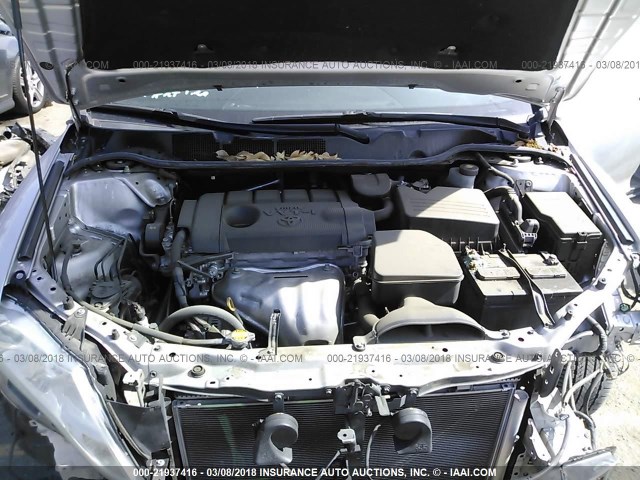 4T3ZA3BB9EU085010 - 2014 TOYOTA VENZA LE/XLE SILVER photo 10