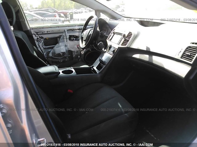 4T3ZA3BB9EU085010 - 2014 TOYOTA VENZA LE/XLE SILVER photo 5