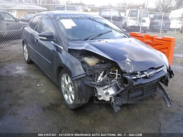 1FADP3N21EL127828 - 2014 FORD FOCUS TITANIUM BLACK photo 1