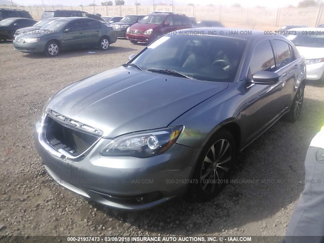 1C3CCBCG4DN688722 - 2013 CHRYSLER 200 LIMITED GRAY photo 2