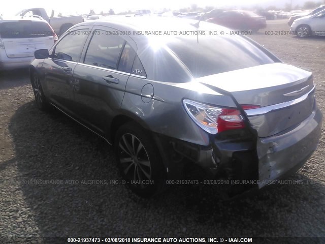 1C3CCBCG4DN688722 - 2013 CHRYSLER 200 LIMITED GRAY photo 3