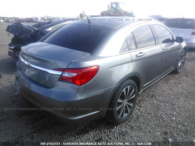 1C3CCBCG4DN688722 - 2013 CHRYSLER 200 LIMITED GRAY photo 4