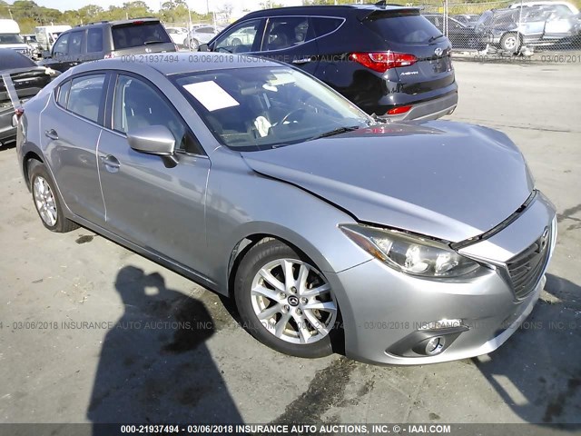 JM1BM1V70E1169512 - 2014 MAZDA 3 TOURING GRAY photo 1