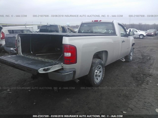 1GCEC14X09Z229443 - 2009 CHEVROLET SILVERADO C1500 GRAY photo 4