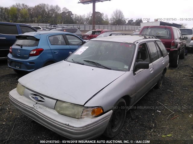 1FASP15J5SW371222 - 1995 FORD ESCORT LX/SPORT GRAY photo 2