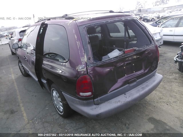 1B4GP54L4WB599118 - 1998 DODGE GRAND CARAVAN LE/ES PURPLE photo 3