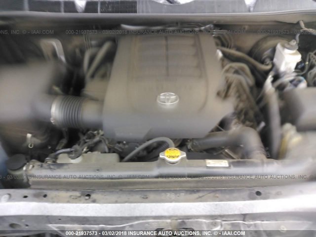 5TFRM5F16BX036021 - 2011 TOYOTA TUNDRA DOUBLE CAB SR5 GRAY photo 10