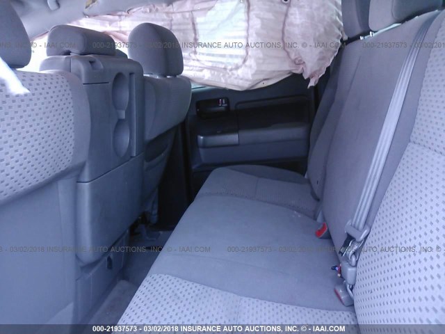 5TFRM5F16BX036021 - 2011 TOYOTA TUNDRA DOUBLE CAB SR5 GRAY photo 8