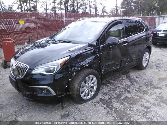 LRBFXBSA6HD029660 - 2017 BUICK ENVISION ESSENCE 黑色 照片 2