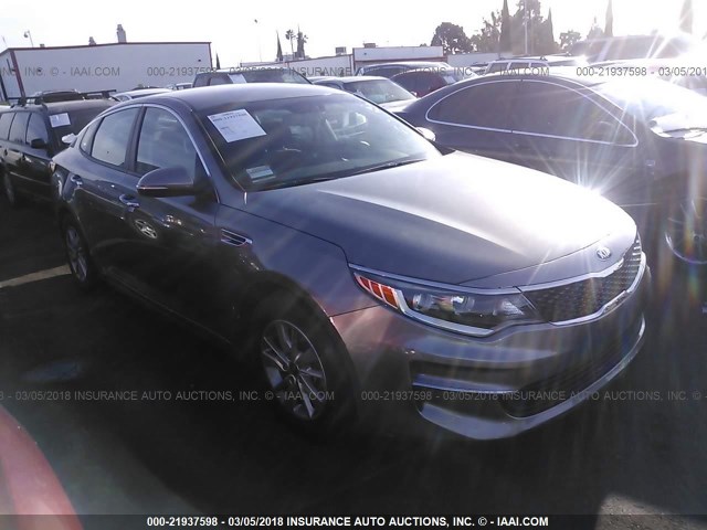 5XXGT4L31GG083661 - 2016 KIA OPTIMA LX GRAY photo 1