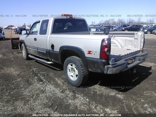 1GCEK19T34Z292537 - 2004 CHEVROLET SILVERADO K1500 GRAY photo 3