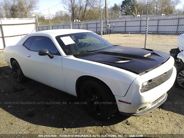 2C3CDZAG1GH138318 - 2016 DODGE CHALLENGER SXT WHITE photo 1