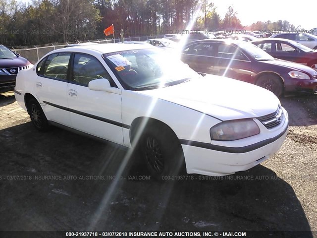 2G1WF52E119282938 - 2001 CHEVROLET IMPALA WHITE photo 1