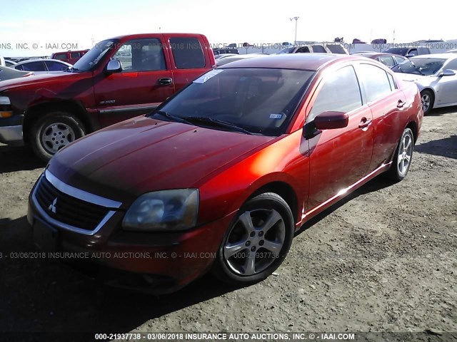 4A3AB36F89E008341 - 2009 MITSUBISHI GALANT ES RED photo 2