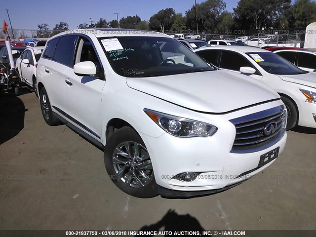 5N1AL0MN5DC328547 - 2013 INFINITI JX35 WHITE photo 1