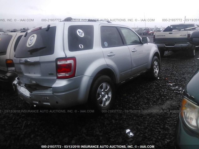 1FMCU9EG1AKC89242 - 2010 FORD ESCAPE LIMITED SILVER photo 4