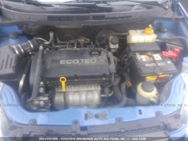 KL1TD56E59B601673 - 2009 CHEVROLET AVEO LS/LT 蓝色 照片 10