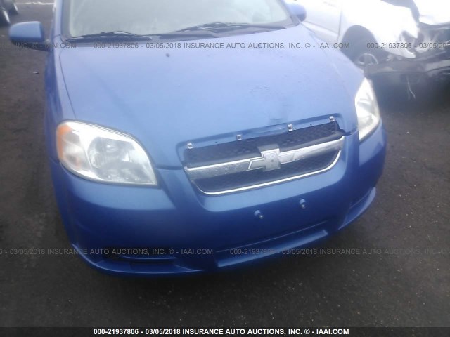 KL1TD56E59B601673 - 2009 CHEVROLET AVEO LS/LT 蓝色 照片 6