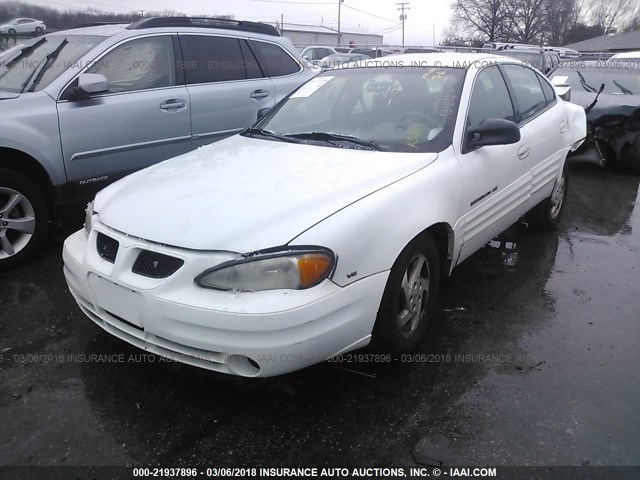 1G2NE52E8XM923279 - 1999 PONTIAC GRAND AM SE WHITE photo 2