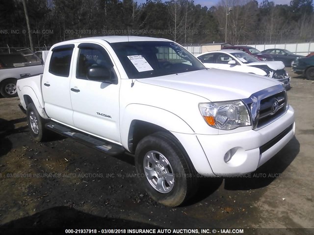 5TEJU4GN7AZ700987 - 2010 TOYOTA TACOMA DOUBLE CAB PRERUNNER WHITE photo 1