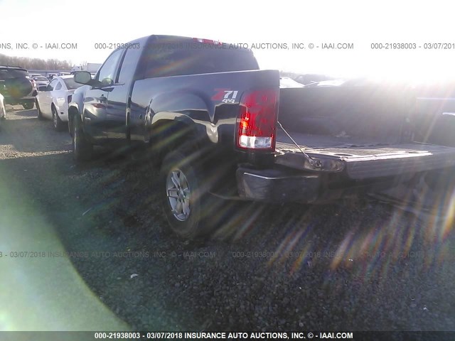 1GTSKVE3XAZ215319 - 2010 GMC SIERRA K1500 SLE BLACK photo 3