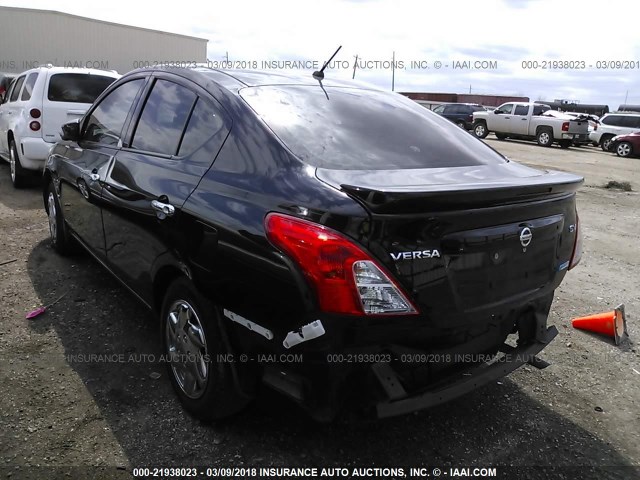 3N1CN7AP1FL808746 - 2015 NISSAN VERSA S/S PLUS/SV/SL BLACK photo 3