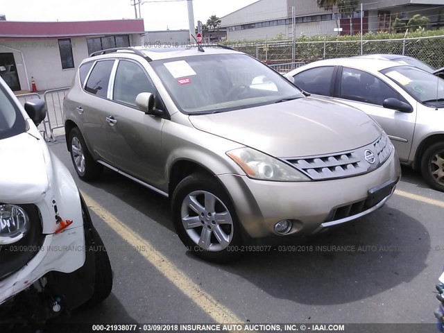 JN8AZ08T86W402920 - 2006 NISSAN MURANO SL/SE/S GOLD photo 1