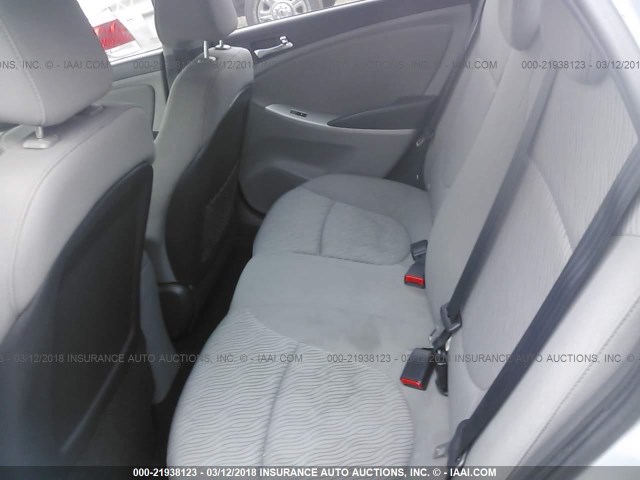 KMHCU4AE2DU305139 - 2013 HYUNDAI ACCENT GLS/SE SILVER photo 8